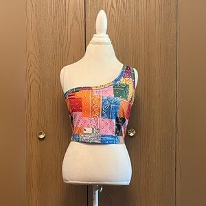 SHEIN One Shoulder Crop Top